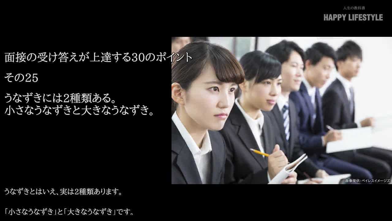 うなずきには2種類ある 小さなうなずきと大きなうなずき 面接の受け答えが上達する30の心得 Happy Lifestyle
