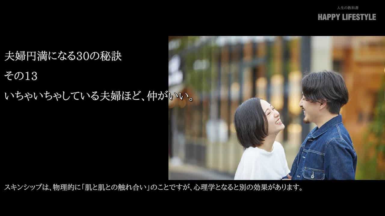 いちゃいちゃしている夫婦ほど 仲がいい 夫婦円満になる30の秘訣 Happy Lifestyle